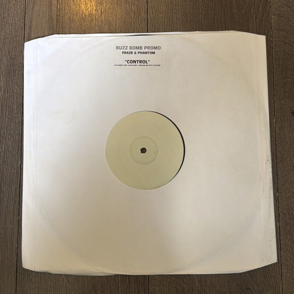 Buzz Bomb Promo Records Fraze & Phantom Control Techno Electronic Trance RARE
